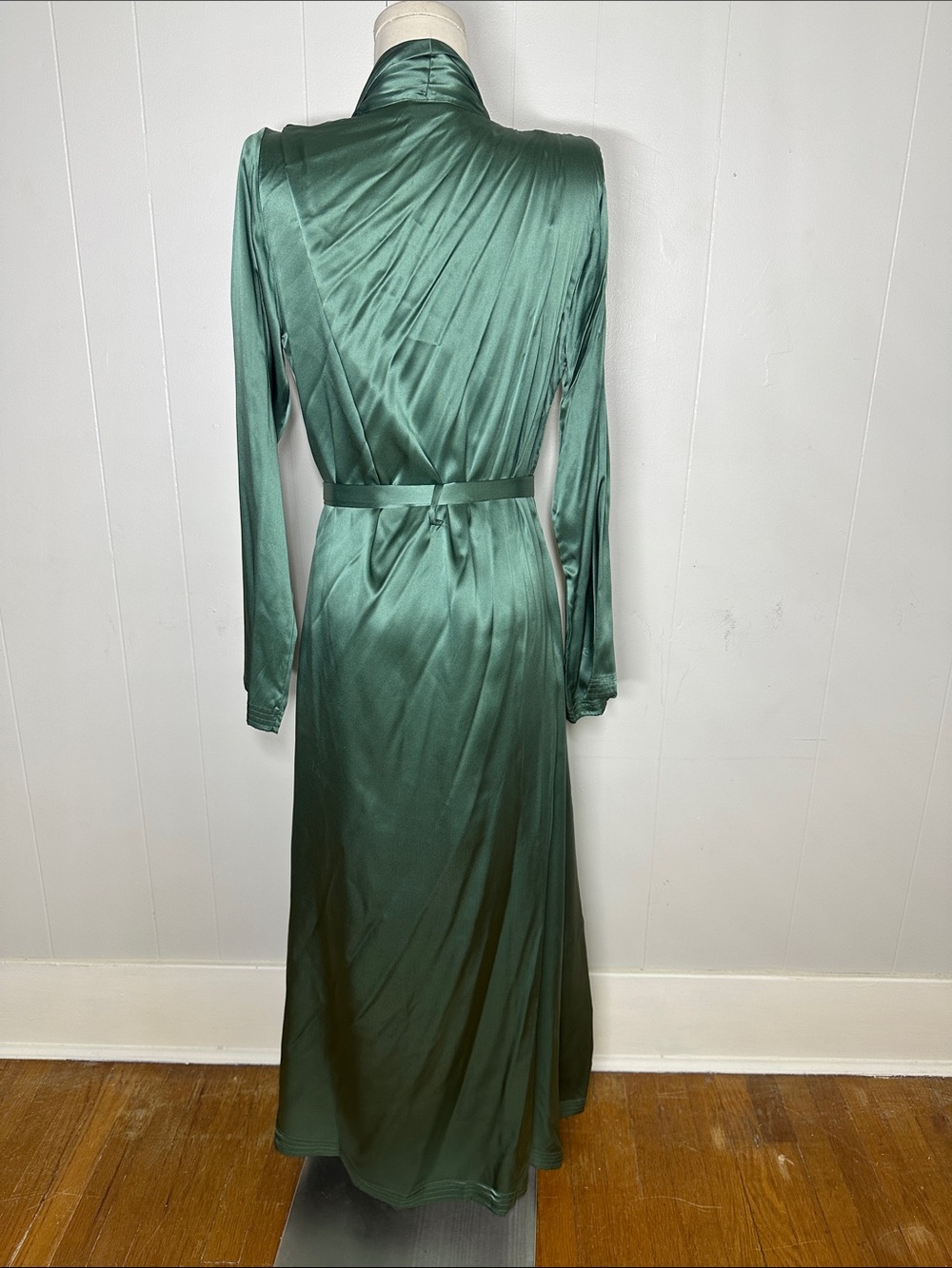 La Perla Silk Art Deco Look Nightgown And Robe Romantic Peignoir Set Size 2 - Picture 7 of 11